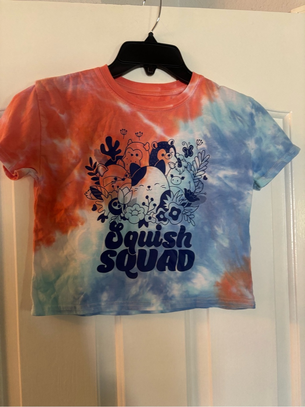 Squish Squad Squishmallows Tie-Dye Kids Tee - Blue & Orange